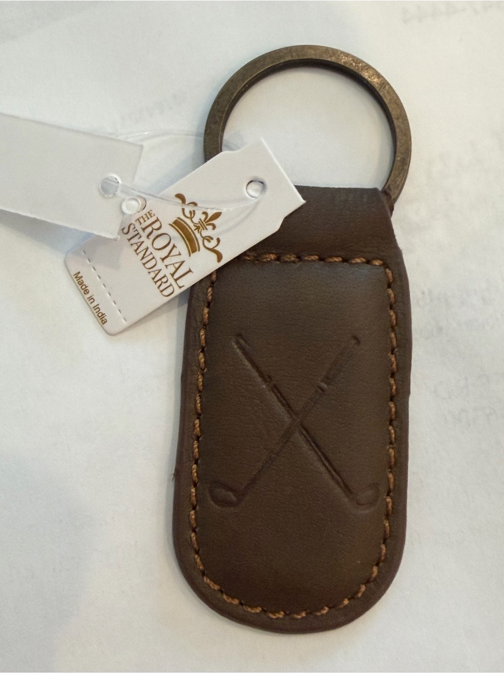 Brown Leather Key Holder